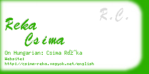 reka csima business card